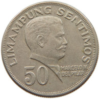 PHILIPPINES 50 SENTIMOS 1972 50 SENTIMOS 1972 KNOB #t136 0101 - Philippines
