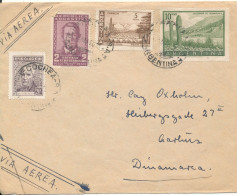 Argentina Cover Sent To Denmark 1960 With More Stamps - Cartas & Documentos