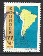 EQUATEUR. PA 674 De 1979 Oblitéré. Cartographie De L'Amérique Du Sud. - Géographie