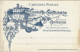 Convitto Cantonale Mendrisio Unico Governativo Della Svizzera Italiana Scuole Elementari Tecniche Ginnasiali Circa 1910 - Mendrisio