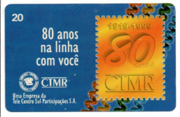 Timbre Stamp CIMR 1919-1999 Télécarte Brésil Phonecard  Karte (salon 399) - Stamps & Coins