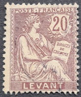 Levant 1902 Type Mouchon De France Yvert 16 O Used - Usati