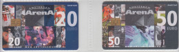 NETHERLANDS 2009 AMSTERDAM ARENA CARD FOOTBALL AND CONCERTS 2 CARDS - Deportes