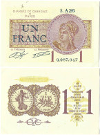 France - BILLET - Chambre De Commerce De PARIS - UN FRANC - 1920 - NEUF -  JP.097.23 - 15-251 - Bonds & Basic Needs