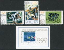 DDR 1980 Olympic Games, Moscow MNH / **.  Michel 2528-30, Block 60 - Nuevos