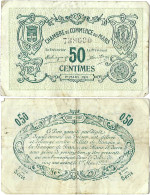 France - BILLET - Chambre De Commerce Du MANS - 50 Centimes - 1917 - JP.069.09 - 15-253 - Bonds & Basic Needs