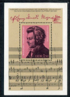 DDR 1981 Mozart Birth Anniversary MNH / **.  Michel  Block 62 - Neufs