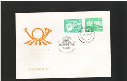 Germania Est-ddr 1973 Fdc Freimarken In Ddr - 1971-1980