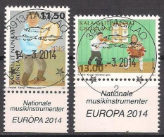 DK - Grönland / Greenland  (2014)  Mi.Nr.  660 + 661  Gest. / Used  (8fg11) EUROPA - 2014