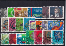 Jahresserie 1980 Schweiz, Michel 1169 - 1190 Alle Mit Einheitlichem ET-Eckstempel - Collections