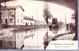 FROUARD  -  Le Port De La Gare ( Vue Prise Sous Un Pont )  -  Péniche  -  N° 106 - Frouard