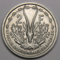 2 Francs Afrique Occidentale Française, Union Française 1955 - Französisch-Westafrika