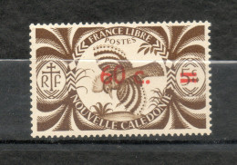 Nlle CALEDONIE N° 250   NEUF AVEC CHARNIERE COTE  1.75€   OISEAUX SERIE DE LONDRES SURCHARGE - Neufs