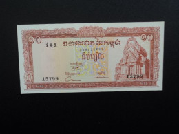 CAMBODGE * : 10 RIELS   ND 1972    P 11c     NEUF - Cambodge