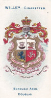 81 Douglas Isle Of Man - Borough Arms 1906 - Wills Cigarette Card - Original  - Antique - Wills
