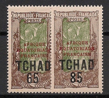 TCHAD - 1925 - N°Yv. 45 à 46 - Série Complète - Neuf * / MH VF - Nuevos