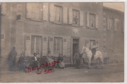 69 DOMMARTIN - La Chicotiére LIMONEST    Hôtel Du Cheval Blanc    CARTE PHOTO   PLAN EXCEPT. Env. 1920     RARETE - Limonest