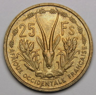 25 Francs Afrique Occidentale Française, République Française 1956 - Afrique Occidentale Française