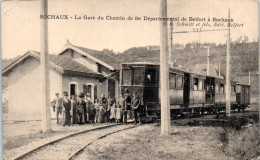 25 SOCHAUX - La Gare Du Chemein De Fer Départementale De Belfort à Sochaux - Sochaux