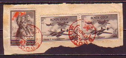 RUSSIA - 1945 - Fragment / Partcover / Brtefstuck  - 942A + 2 X 1018, - Briefe U. Dokumente