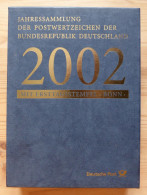 Bund BRD Jahressammlung 2002 Komplett Im Schuber Ersttags-Sonderstempel Bonn Top! - Jaarlijkse Verzamelingen