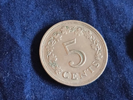 Münze Münzen Umlaufmünze Malta 5 Cents 1976 - Malte