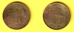 KOREA---South   10 WON 1972 (KM # 6a) #7572 - Korea, South