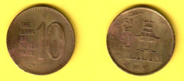 KOREA---South   10 WON 1972 (KM # 6a) #7572 - Corée Du Sud