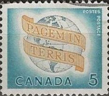 CANADA 1964 Peace - 5c - Peace On Earth FU - Gebraucht