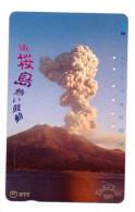 Volcan Volcano Télécarte Japon Phonecard  Karte (salon 409) - Paysages