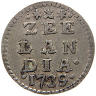 NETHERLANDS ZEELAND STUIVER 1739  #t112 0293 - Provincial Coinage