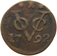 NETHERLANDS ZEELAND DUIT 1792  #t110 0057 - Provincial Coinage