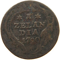 NETHERLANDS ZEELAND DUIT 1790  #t113 0255 - Provincial Coinage