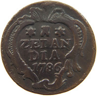 NETHERLANDS ZEELAND DUIT 1789  #t009 0241 - Monnaies Provinciales