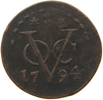 NETHERLANDS ZEELAND DUIT 1794  #s076 0389 - Monedas Provinciales