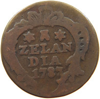 NETHERLANDS ZEELAND DUIT 1787  #s062 0139 - Monnaies Provinciales