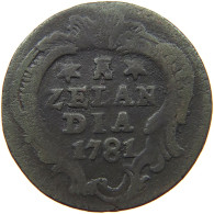 NETHERLANDS ZEELAND DUIT 1781  #s044 0331 - Provincial Coinage