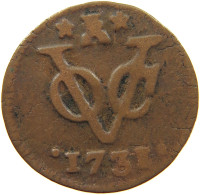 NETHERLANDS ZEELAND DUIT 1731  #c063 0701 - Monedas Provinciales