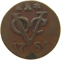 NETHERLANDS ZEELAND DUIT 1754  #c063 0675 - Monete Provinciali