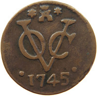 NETHERLANDS ZEELAND DUIT 1745  #c063 0679 - Provincial Coinage