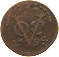 NETHERLANDS ZEELAND DUIT 1794  #c063 0607 - Monedas Provinciales