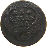 NETHERLANDS ZEELAND DUIT 1786  #c032 0709 - Provincial Coinage