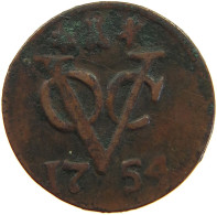 NETHERLANDS ZEELAND DUIT 1754  #a066 0471 - Provincial Coinage