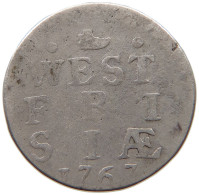 NETHERLANDS WEST FRIESLAND 2 STUIVERS 1767  #t156 0127 - Monnaies Provinciales