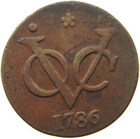 NETHERLANDS WEST FRIESLAND DUIT 1786  #t110 0079 - Monedas Provinciales