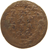 NETHERLANDS ZEELAND DUIT 1684  #c063 0021 - Monedas Provinciales