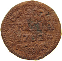 NETHERLANDS WEST FRIESLAND DUIT 1702  #s076 0403 - Monedas Provinciales