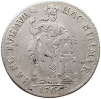 NETHERLANDS OVERIJSSEL GULDEN 1764  #t119 0039 - Provincial Coinage