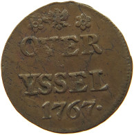 NETHERLANDS OVERIJSSEL DUIT 1767  #t152 0135 - Monedas Provinciales