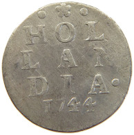 NETHERLANDS HOLLAND 2 STUIVERS 1744  #t157 0275 - Monedas Provinciales